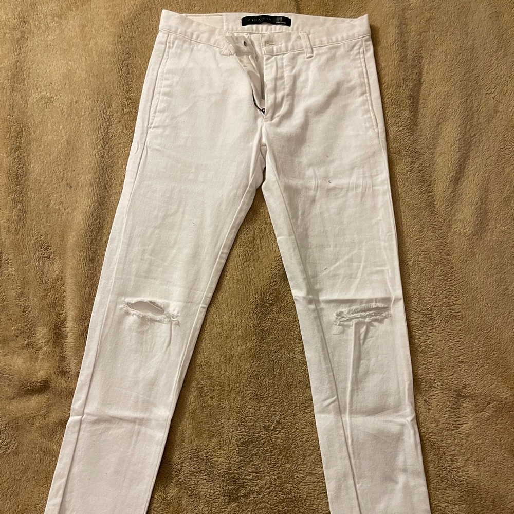 White ZARA pants